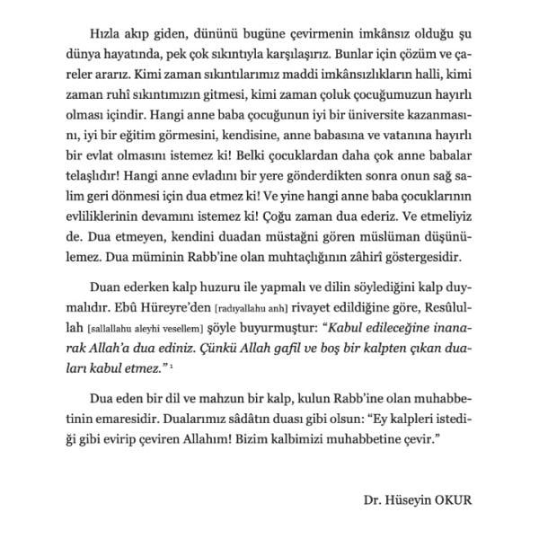 Kuranı Kerim ve Hadisi Şeriflerden Dualar | Hüseyin Okur