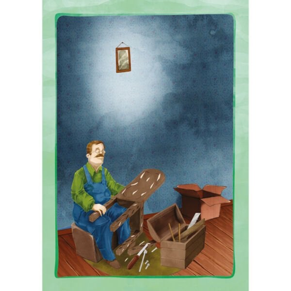 Yaşlı Sandalye ve Baston | Kamile Özdemir