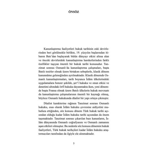 Tanzimattan Cumhuriyete Kanunlaştırma Çalışmaları | Mehmet Gayretli