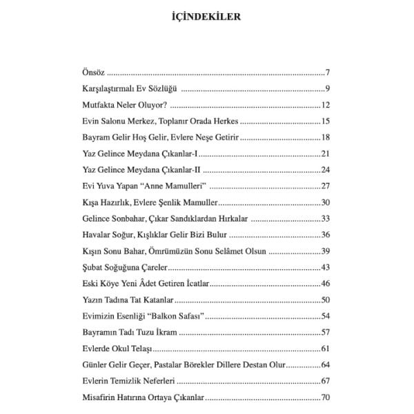 Ev Sözlüğü | Perihan Murat