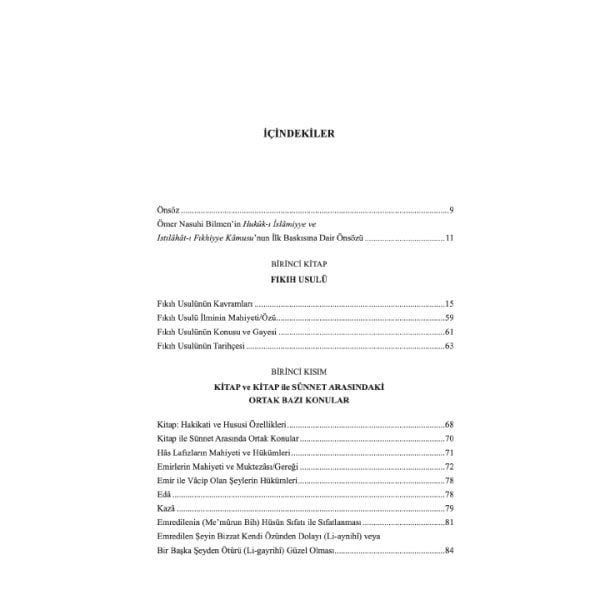 Fıkıh Usulü | Ömer Nasuhi Bilmen