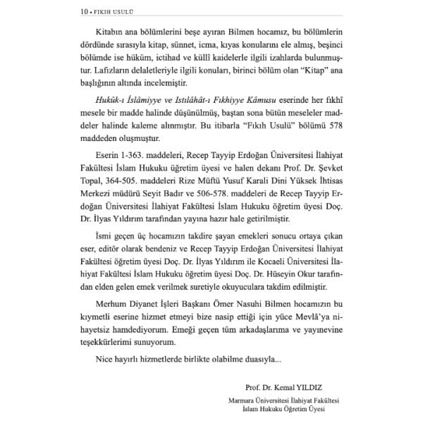 Fıkıh Usulü | Ömer Nasuhi Bilmen