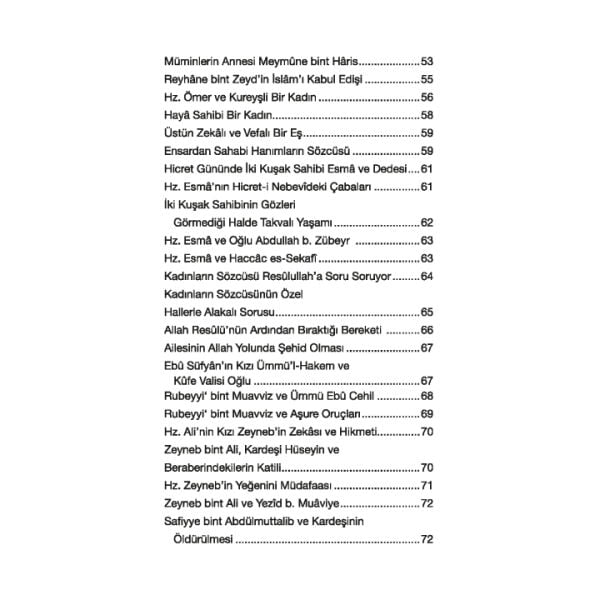 Sahabi Hanımların Feraseti | Yakup Alarçin