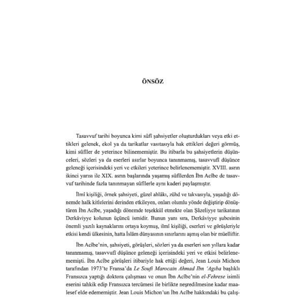 İbn Acibe'nin Hayatı, Eserleri ve Tasavvufi Görüşleri | Dr. Ramazan Emektar