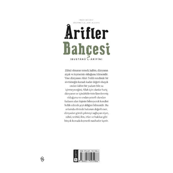 Arifler Bahçesi | Bustanü’l - Arifin | İmam Nevevi