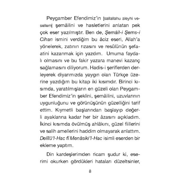 Peygamber Efendimizin Şemaili | İsmail Hakkı Divriki