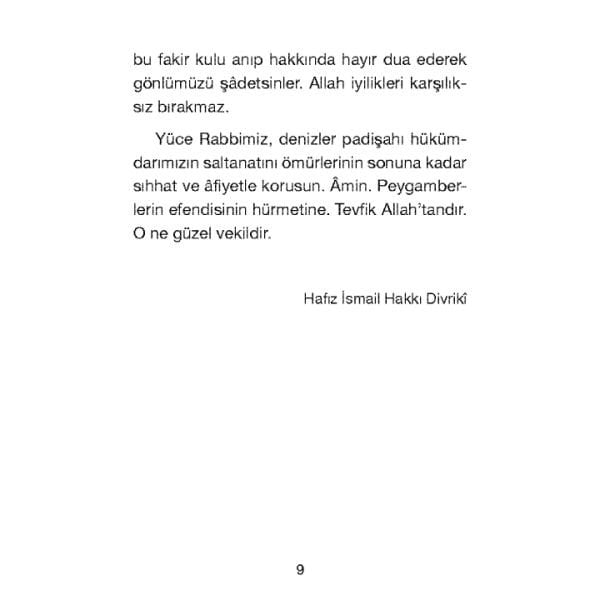 Peygamber Efendimizin Şemaili | İsmail Hakkı Divriki