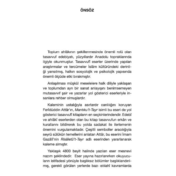 Mantıkut Tayr | Feridüddin Attar