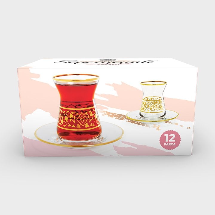 Altın Sarmaşık Çay Seti