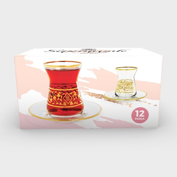 Altın Sarmaşık Çay Seti