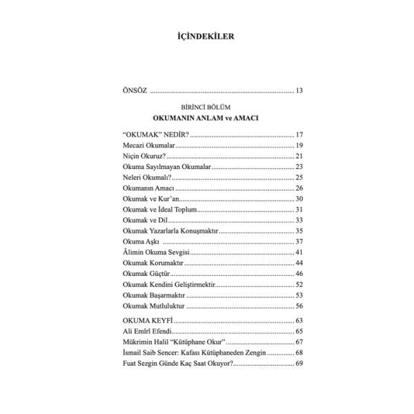 Okuma Aşkı | Cemal Nar