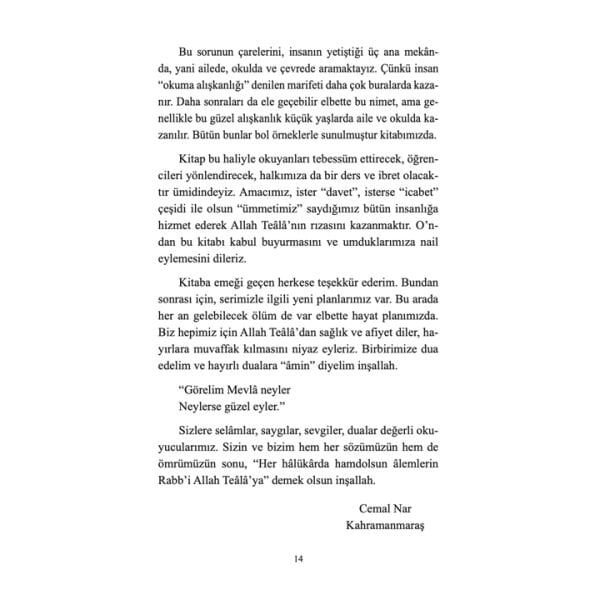 Okuma Aşkı | Cemal Nar