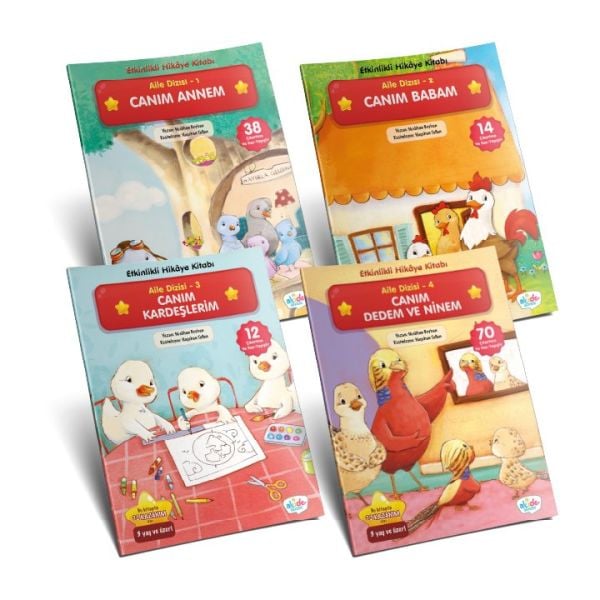 Etkinlikli Hikayeler Seti - (3-6 Yaş) (16 Kitap)