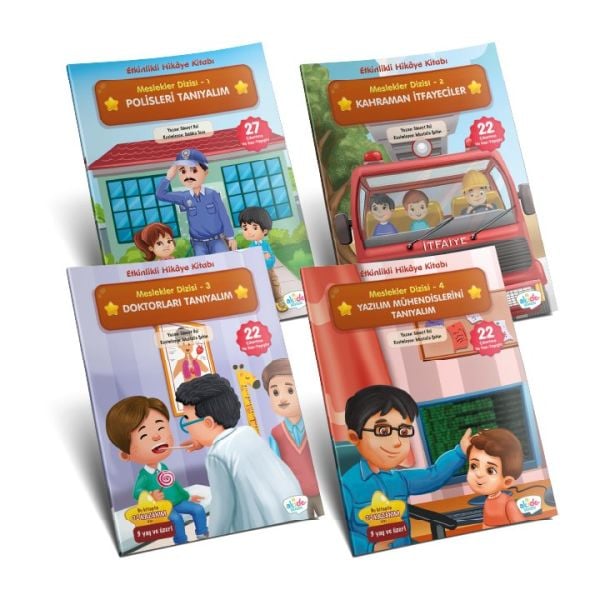 Etkinlikli Hikayeler Seti - (3-6 Yaş) (16 Kitap)