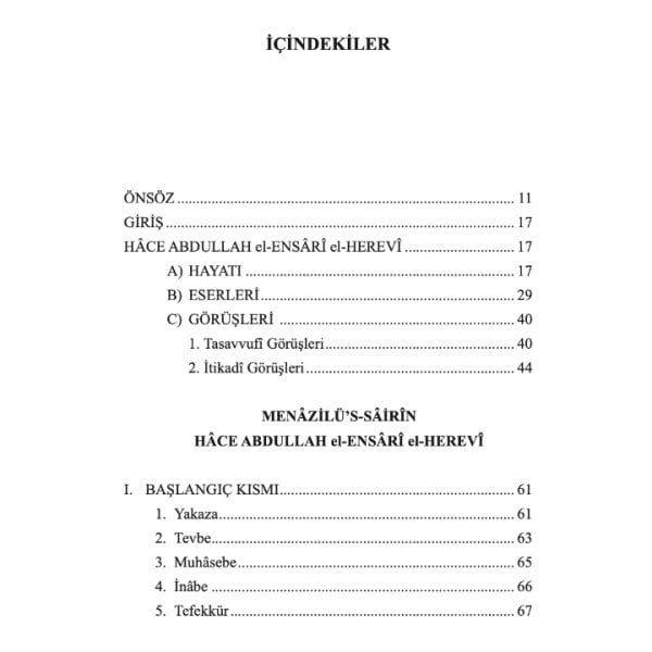 Tasavvufta Yüz Basamak - Menazilüs Sairin | Abdulrezzak Tek