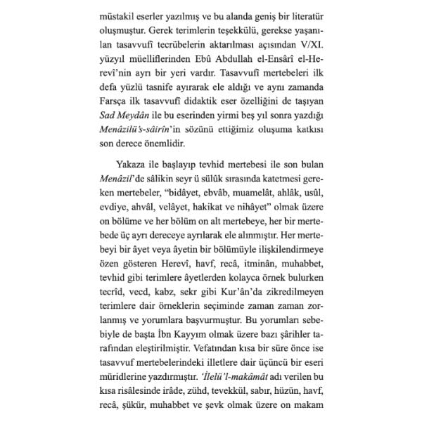 Tasavvufta Yüz Basamak - Menazilüs Sairin | Abdulrezzak Tek