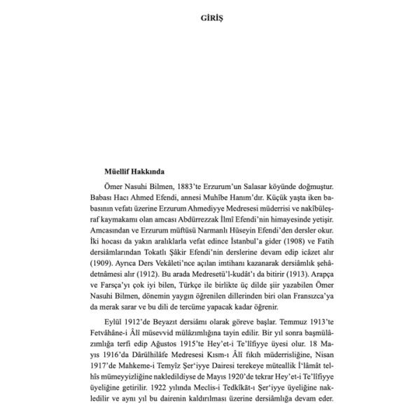 İslam Hukuku Terimleri Sözlüğü | Ömer Nasuhi Bilmen