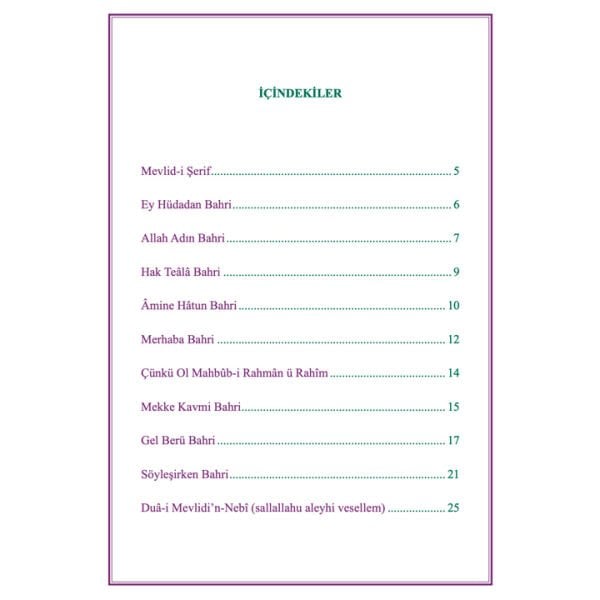 Mevlidi Paki Resul Osmanlıca Karton Kapak | Süleyman Çelebi