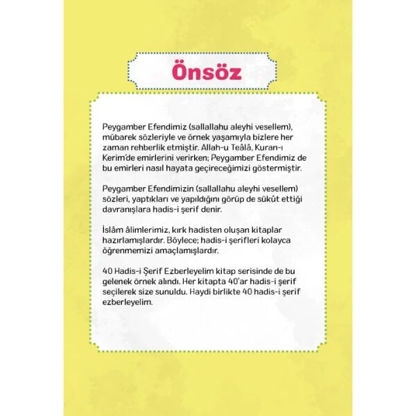 Kırk Hadisi Şerif Ezberleyelim | Fethullah Söylemez | Taha Mercan