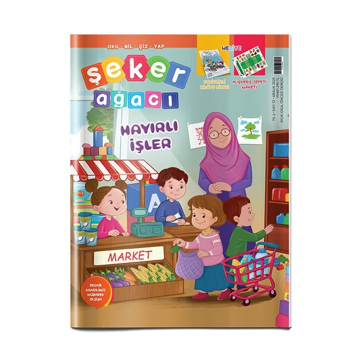 Şeker Ağacı Okul Öncesi Aylık Çocuk Dergisi Sayı: 72 - Aralık 2025